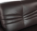 Genuine Leather Sofa Brown Foam Leather