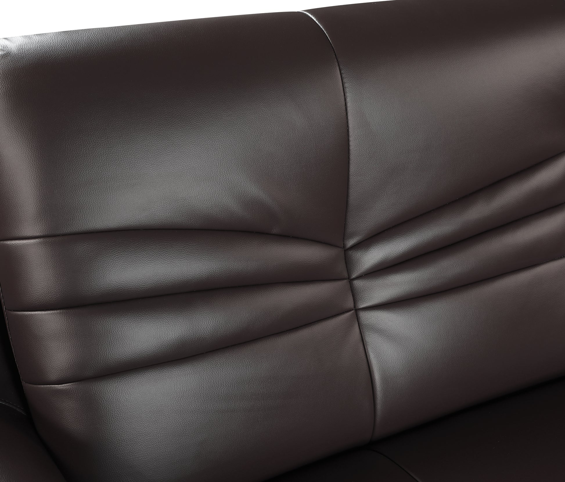 Genuine Leather Chair Brown Foam Leather