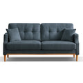 Living Space Sofa 3 Seater With Waterproof Fabricusb Charge Port Dark Blue Foam Fabric 3 Seat