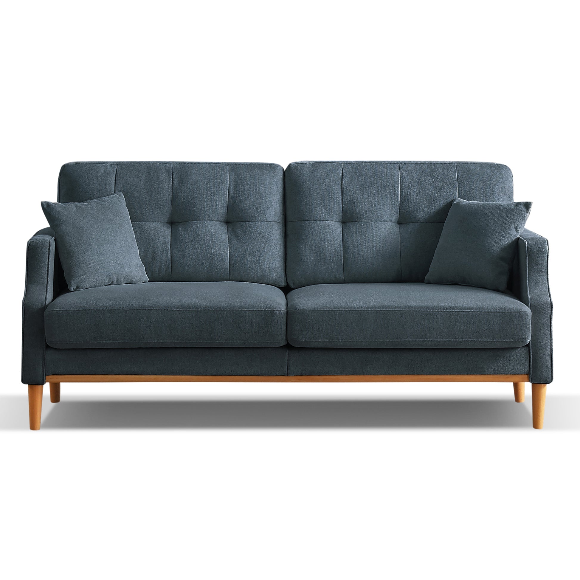 Living Space Sofa 3 Seater With Waterproof Fabricusb Charge Port Dark Blue Foam Fabric 3 Seat