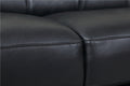 Top Grain Italian Leather Chair Black Foam Leather