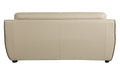 Genuine Leather Sofa Beige Foam Leather