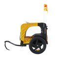 Yellow Outdoor Heavy Duty Foldable Utility Pet Stroller Dog Carriers Bicycle Trailer Yellow Oxford Fabric Steel