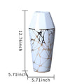 White Ceramic Vase With Gold Organic Accent Design Elegant And Versatile Home Decor White Ceramic