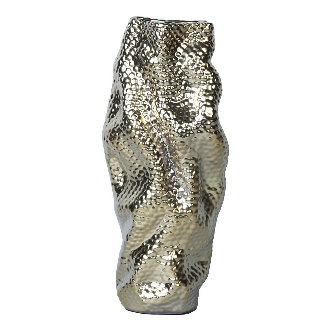 Modern And Elegant Ceramic Vase With Gold Texture Gold Ceramic