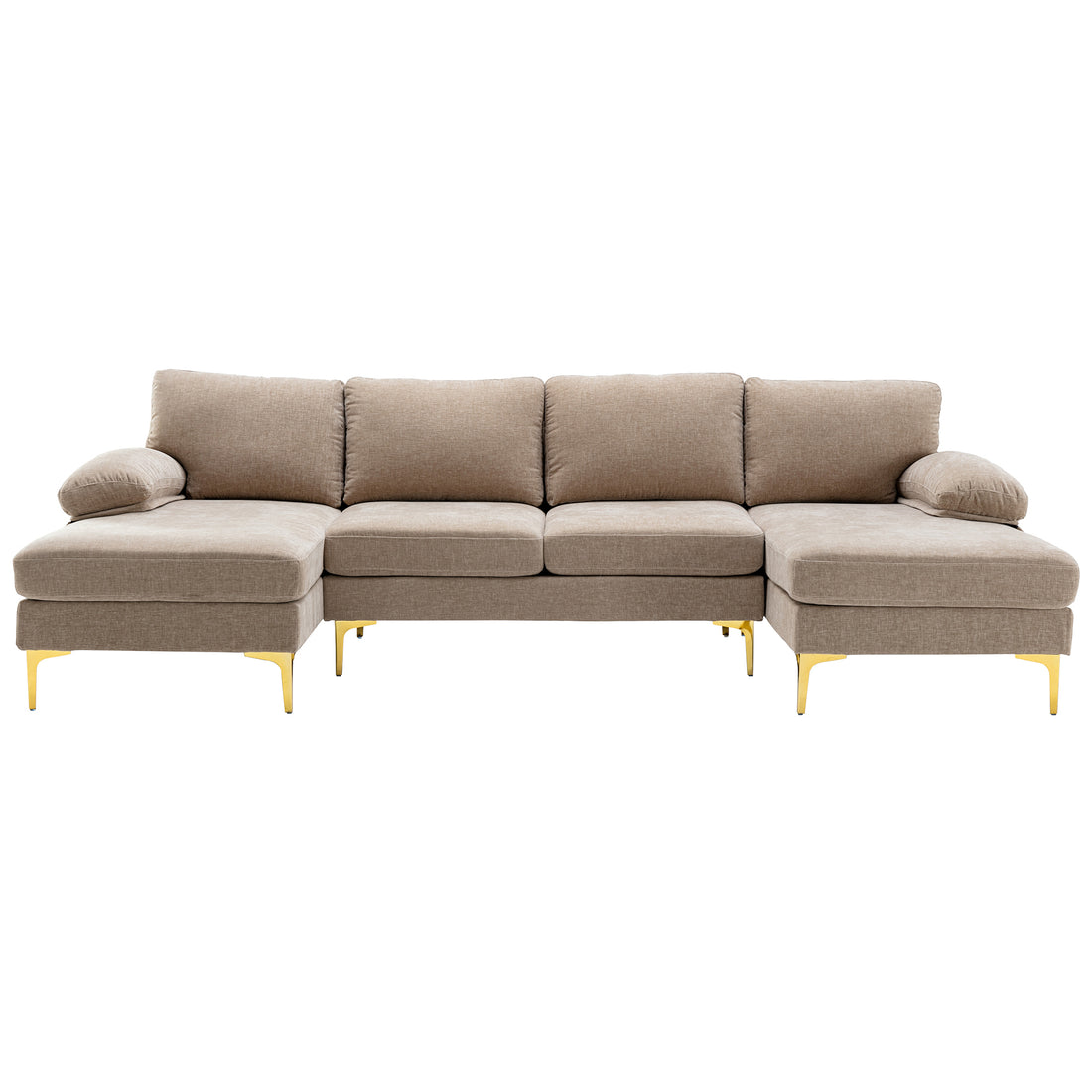 Coolmore Accent Sofa Living Room Sofa Sectional Sofa Camel Polyester