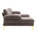 Coolmore Accent Sofa Living Room Sofa Sectional Sofa Gray Polyester