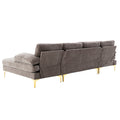 Coolmore Accent Sofa Living Room Sofa Sectional Sofa Gray Polyester