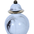 Marble Ceramic Decorative Jar With Removable Lid Marble Ceramic