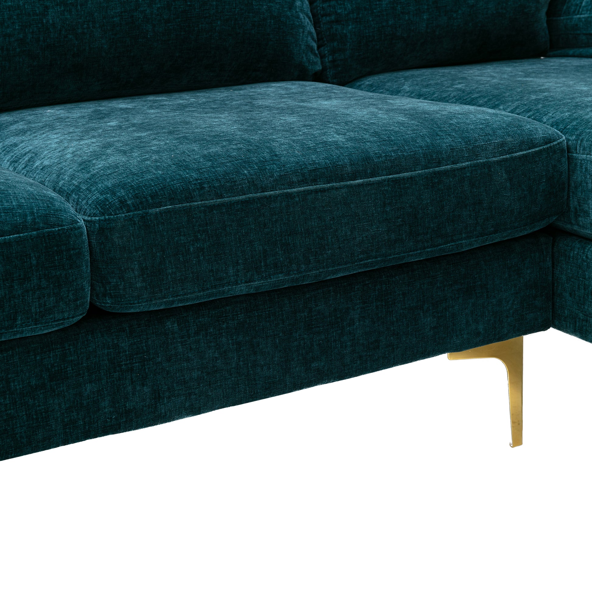 Coolmore Accent Sofa Living Room Sofa Sectional Sofa Teal Blue Polyester