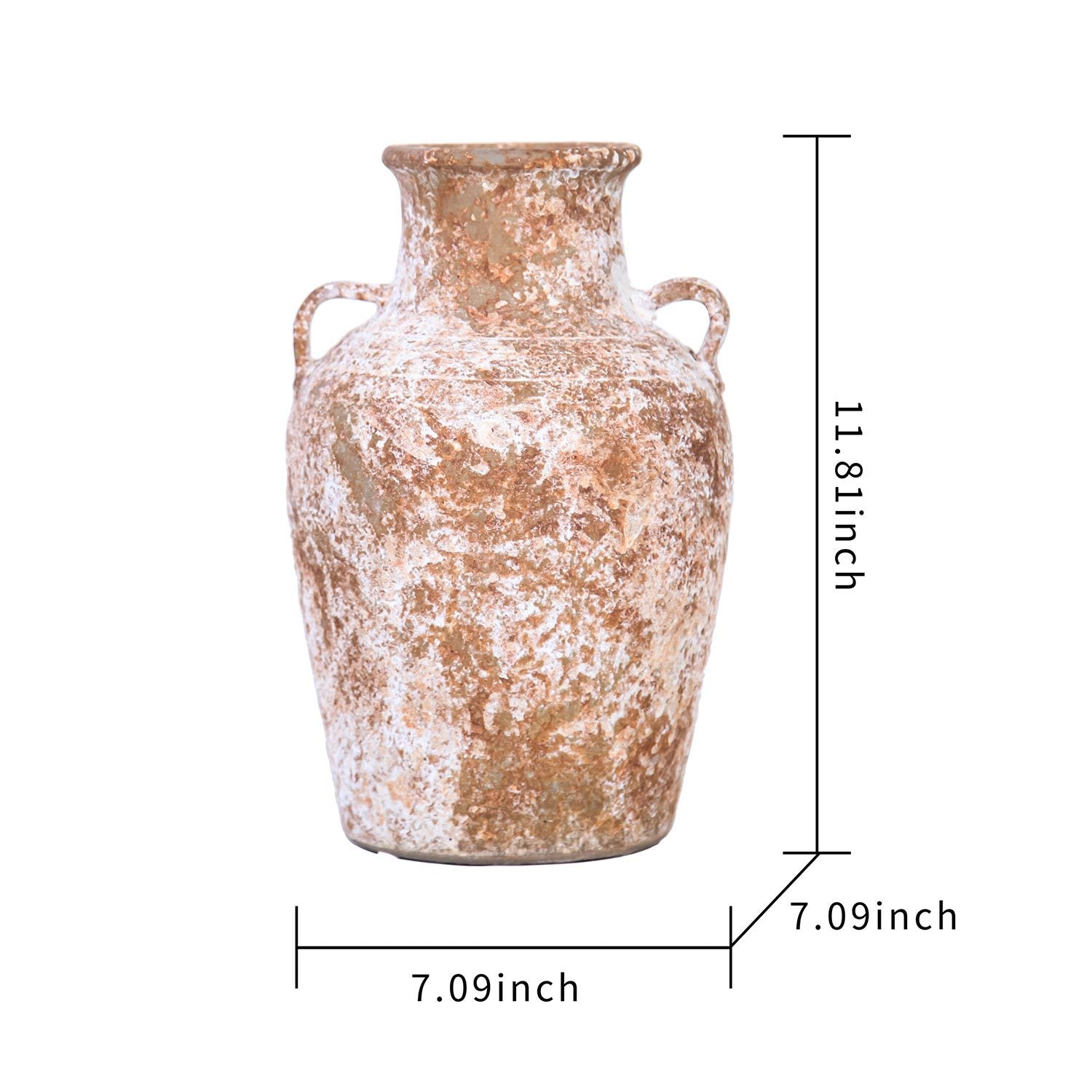 Artisan Ceramic Aged Terracotta Vase Country Charm For Your Home Terracotta Ceramic