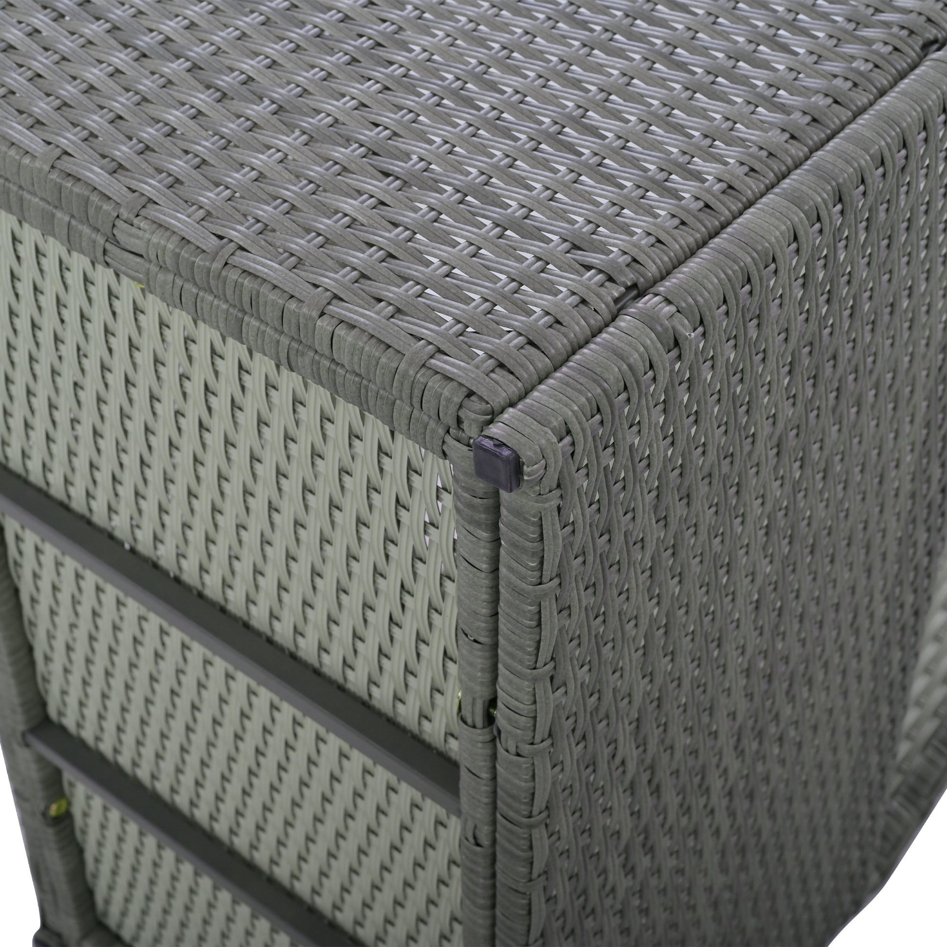 10 Piece Outdoor Sectional Half Round Patio Rattan Sofa Set, Pe Wicker Conversation Furniture Set Combination, Light Gray Yes Complete Patio Set Light Gray Water Resistant Frame Water Resistant