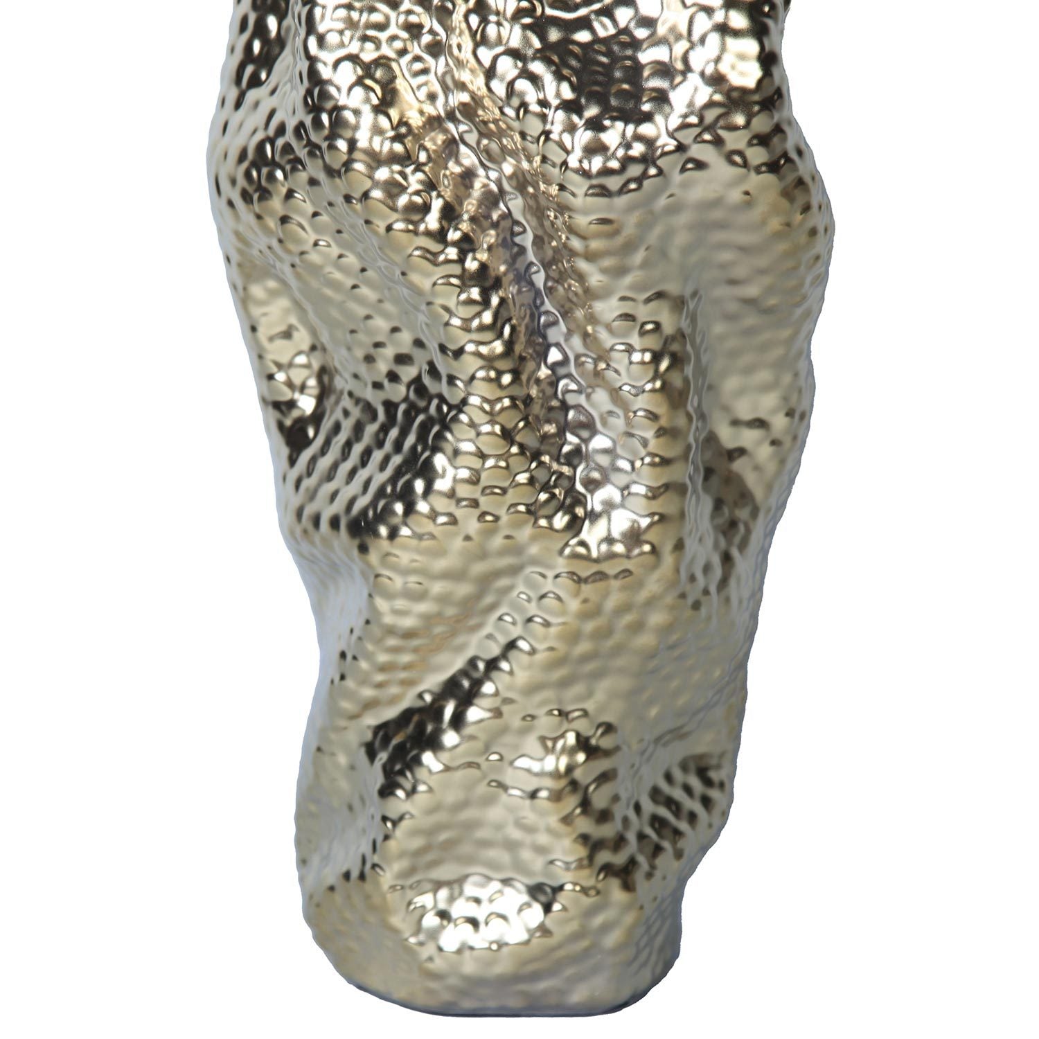 Modern And Elegant Ceramic Vase With Gold Texture Gold Ceramic
