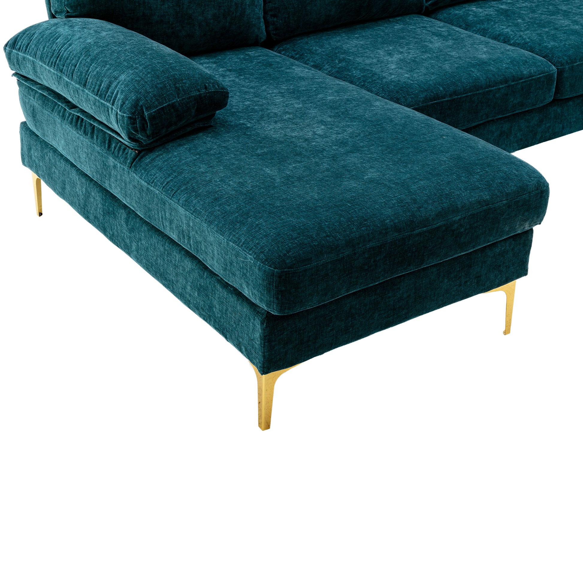 Coolmore Accent Sofa Living Room Sofa Sectional Sofa Teal Blue Polyester