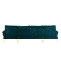 Coolmore Accent Sofa Living Room Sofa Sectional Sofa Teal Blue Polyester