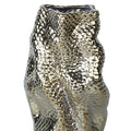 Modern And Elegant Ceramic Vase With Gold Texture Gold Ceramic