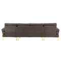 Coolmore Accent Sofa Living Room Sofa Sectional Sofa Gray Polyester