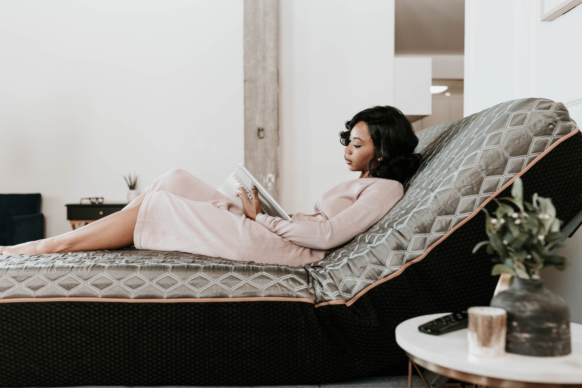 Copper Infused Hybrid 12 In Soft Memory Foam Full Mattress Black Gray Polyurethane