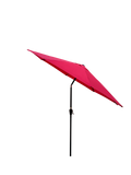 Outdoor Patio Umbrella 10Ft 3M Without Flap ,8Pcs Ribs,With Tilt ,With Crank,Without Base, Red,Pole Size 38Mm 1.49Inch Red Steel