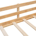 Twin Size Loft Bed Wood Bed With Two Storage Boxes Natrual Old Sku: Lp000075Aam Natural Solid Wood