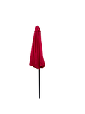 Outdoor Patio Umbrella 10Ft 3M Without Flap ,8Pcs Ribs,With Tilt ,With Crank,Without Base, Red,Pole Size 38Mm 1.49Inch Red Steel