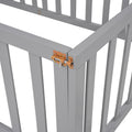 Twin Size Wood Daybed Frame With Fence, Gray Old Sku :Wf289661Aae Twin Gray Solid Wood