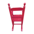 Children'S Rocking Rose Red Chair Indoor Or Outdoor Suitable For Kids Durable Rose Red Solid Wood