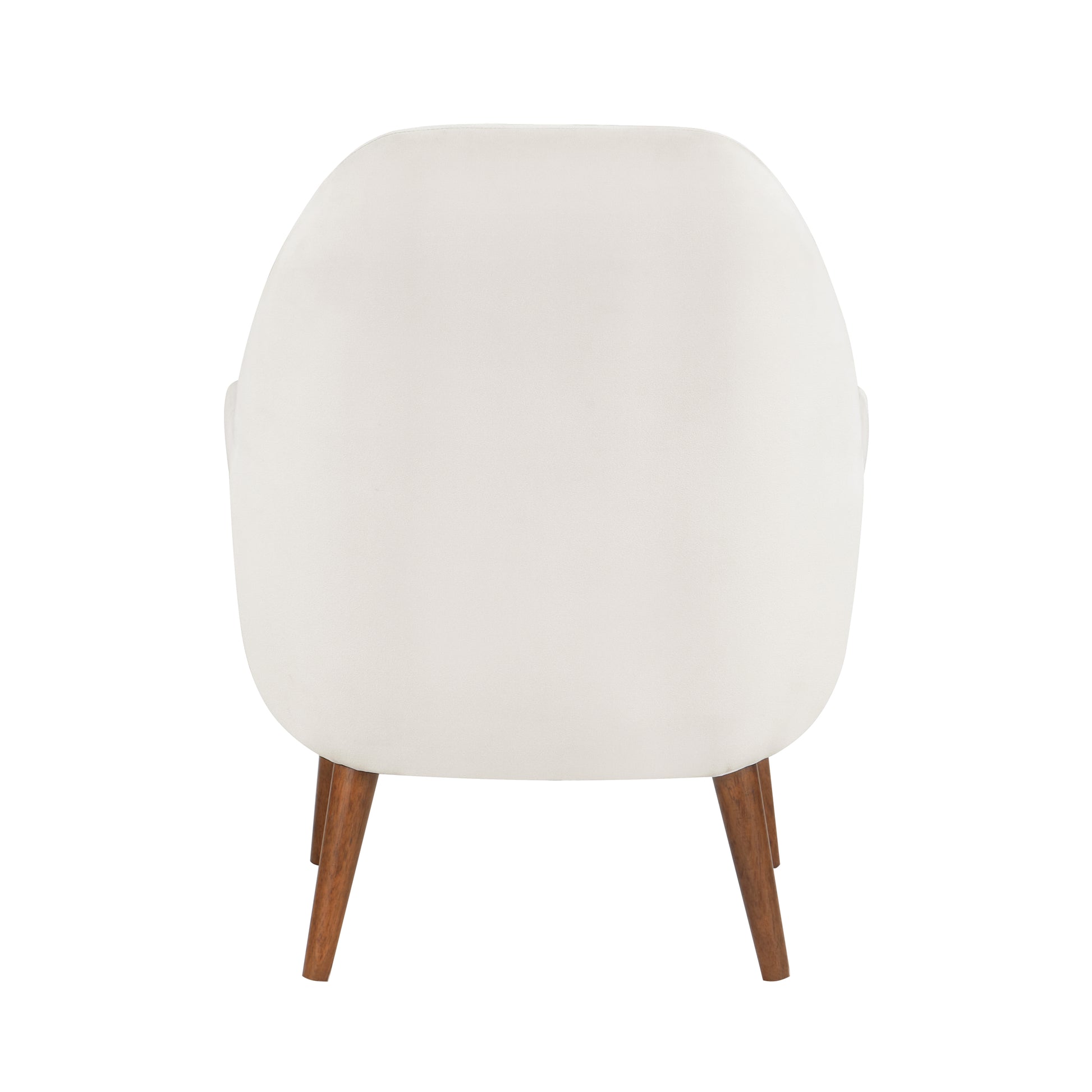 Astrid Mid Century Sea Oat Velvet Arm Chair Beige Foam Velvet