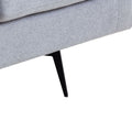 Modern Three Seat Sofa Couch With 2 Pillows, Light Grey Perfect For Every Occasion Light Grey Fabric