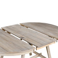 Wood Dining Table Round Extendable Dining Table For Dining Room Natural Wood Wash Natural Wood Wash Solid Wood