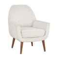 Astrid Mid Century Sea Oat Velvet Arm Chair Beige Foam Velvet