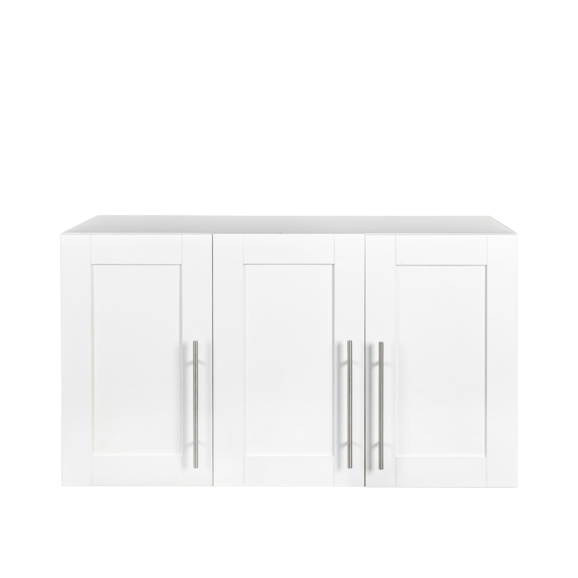 Stackable Wall Mounted Storage Cabinet, 15.75 "D X 35.43" W X 19.69 "H, White White Mdf