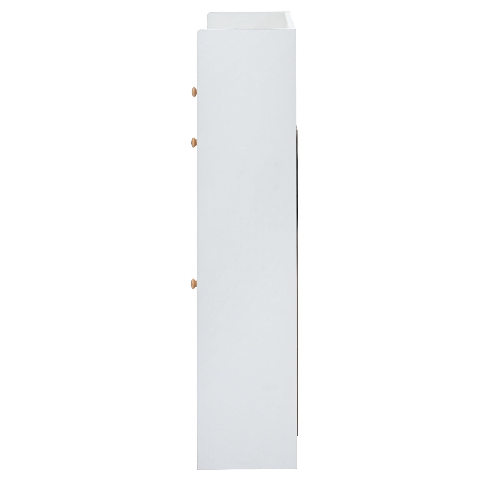 Modern Shoe Cabinet With 4 Flip Drawers, Multifunctional 2 Tier Shoe Storage Organizer With Drawers, Free Standing Shoe Rack For Entrance Hallway, White. White Particle Board