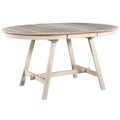 Wood Dining Table Round Extendable Dining Table For Dining Room Natural Wood Wash Natural Wood Wash Solid Wood