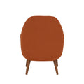 Astrid Mid Century Burnt Orange Velvet Arm Chair Orange Foam Velvet