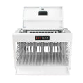 16 Bay Charging Cabinet For Laptop,Chromebook, Locking Charging Station White White Steel