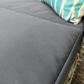 5 Pieces Pe Wicker Sectional Sofa Set With Gray Cushion Yes Sectional Gray Seats 4 Sectional Seating Groups Foam Steel