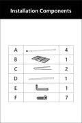 Store Level 1 Ladder To Secure Hangers Black Iron