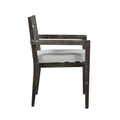 Acacia Wood Outdoor Dining Table And Chairs Suitable For Patio, Balcony Or Backyard Grey Acacia Wood