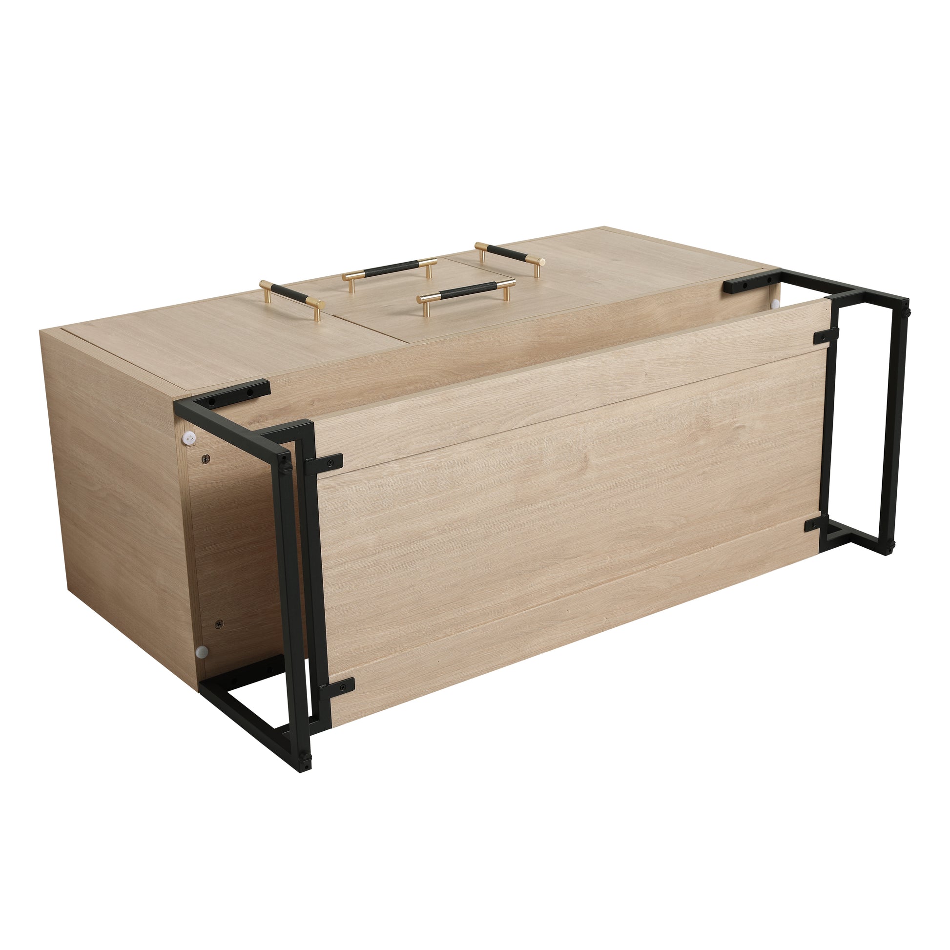 48 Inch Bathroom Vanity Freestanding Design With Resin Sink 2 Plain Light Oak 2 1 Bathroom Freestanding Plywood