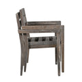 Acacia Wood Outdoor Dining Table And Chairs Suitable For Patio, Balcony Or Backyard Grey Acacia Wood