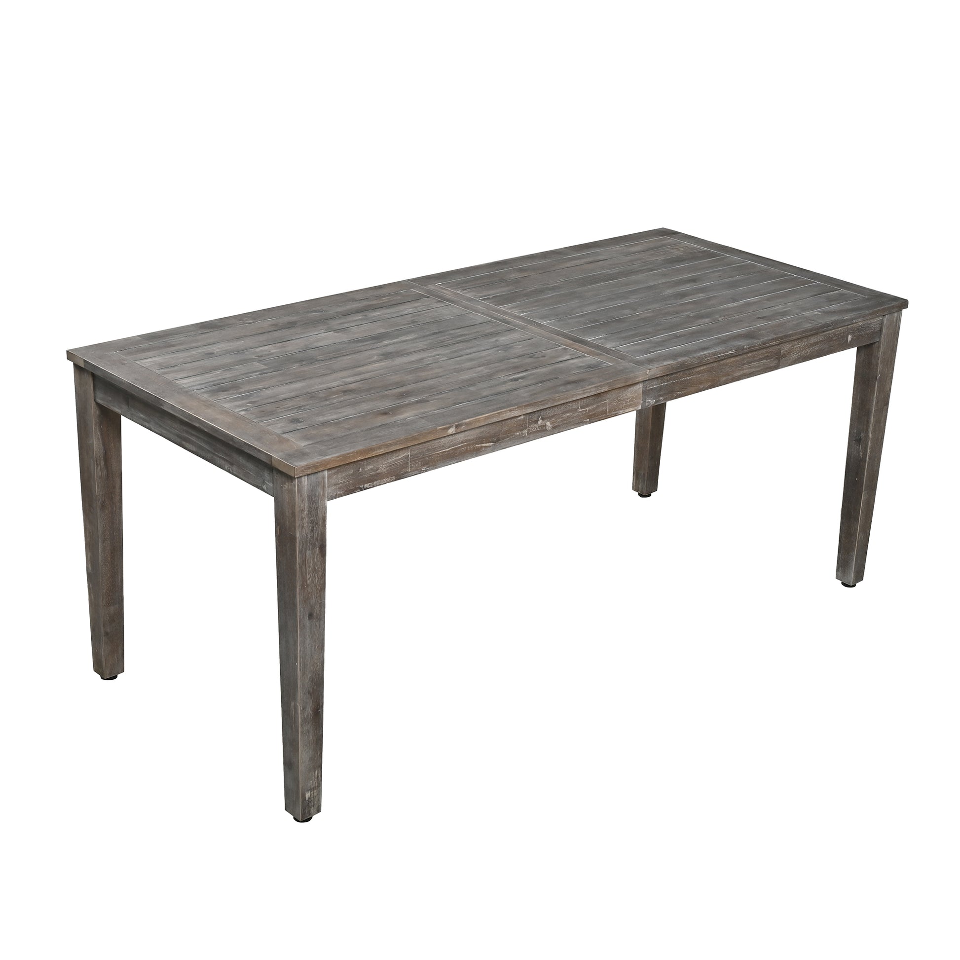 Acacia Wood Outdoor Dining Table And Chairs Suitable For Patio, Balcony Or Backyard Grey Acacia Wood