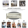 Contact Us For 3D Modeling Velvet Sofa For Living Room,Buttons Tufted Square Arm Couch, Modern Couch Upholstered Button And Metal Legs, Sofa Couch For Bedroom, Beige Velvet ,2Pcs Beige Foam Velvet