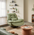 Smart Multifunction Recliner Chair Electric Green No Feather Green Pu Leather
