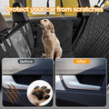 Simple Deluxe Dog Car Seat Cover For Back Seat, 100% Waterproof Pet Seat Protector With Mesh Window, Scratchproof & Nonslip Dog Hammock For Cars, Trucks, Suvs, X Large Black Oxford Fabric