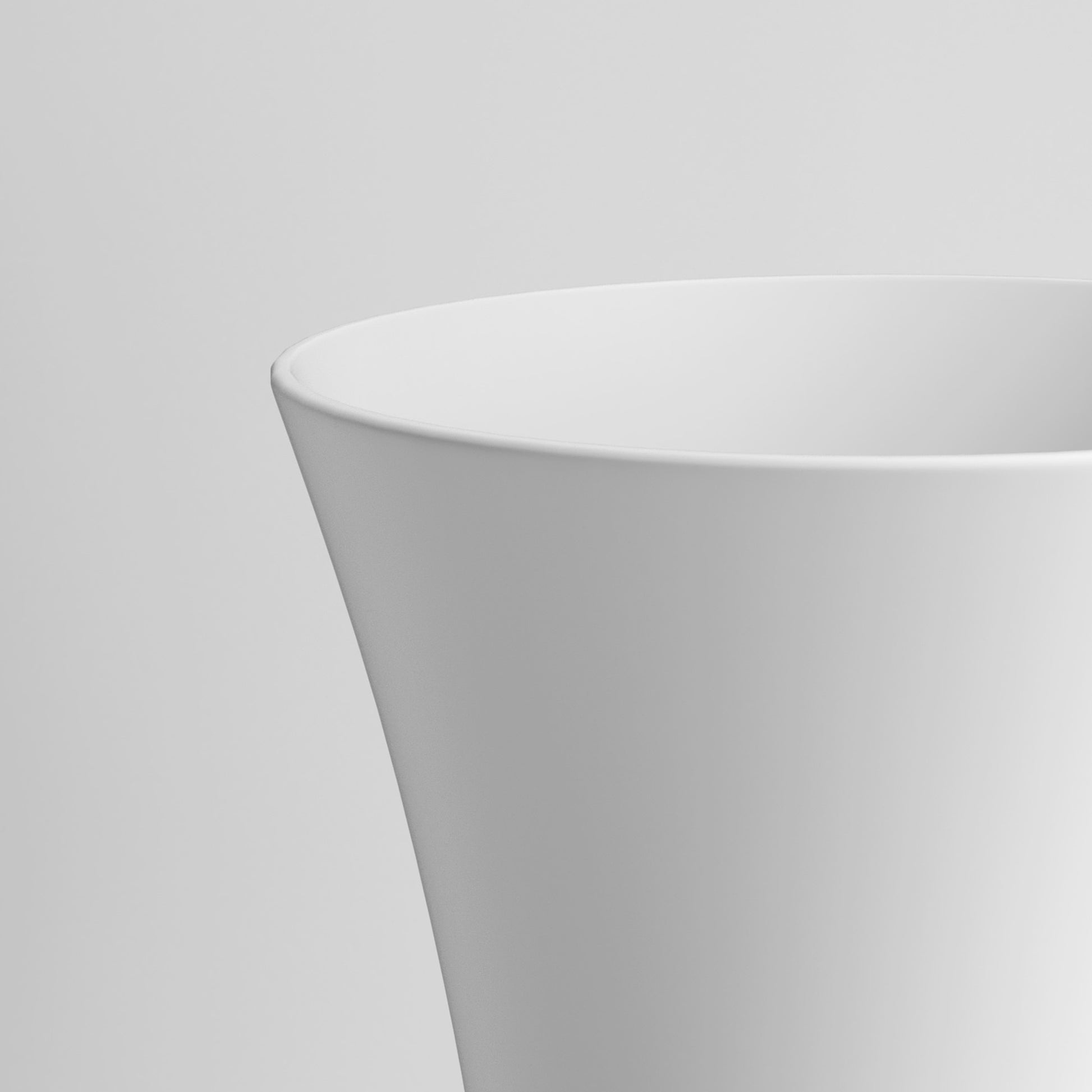 20.3"Solid Surface Basin White Solid Surface