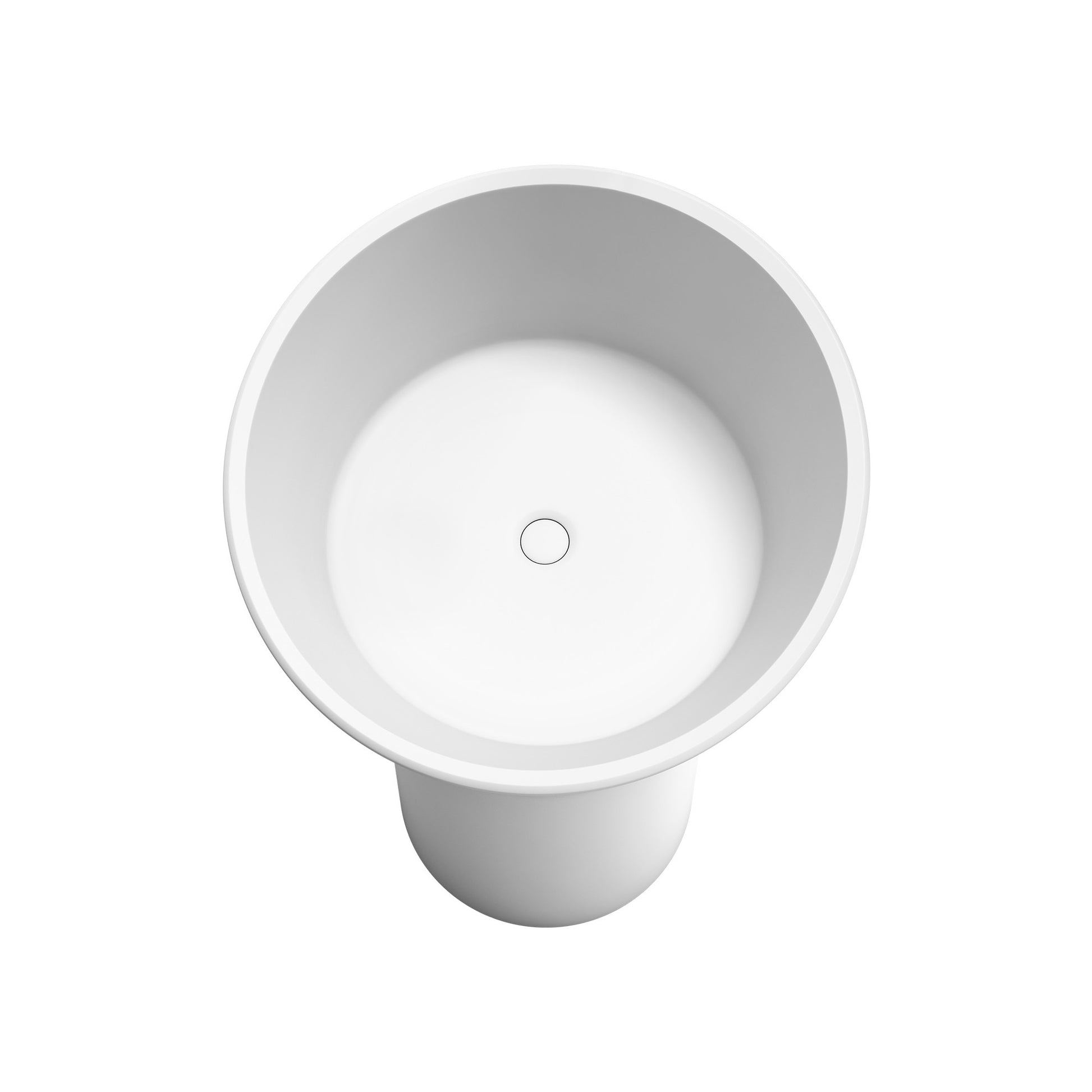 20.3"Solid Surface Basin White Solid Surface