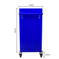 4 Drawers Multifunctional Tool Cart With Wheels Blue Blue Steel