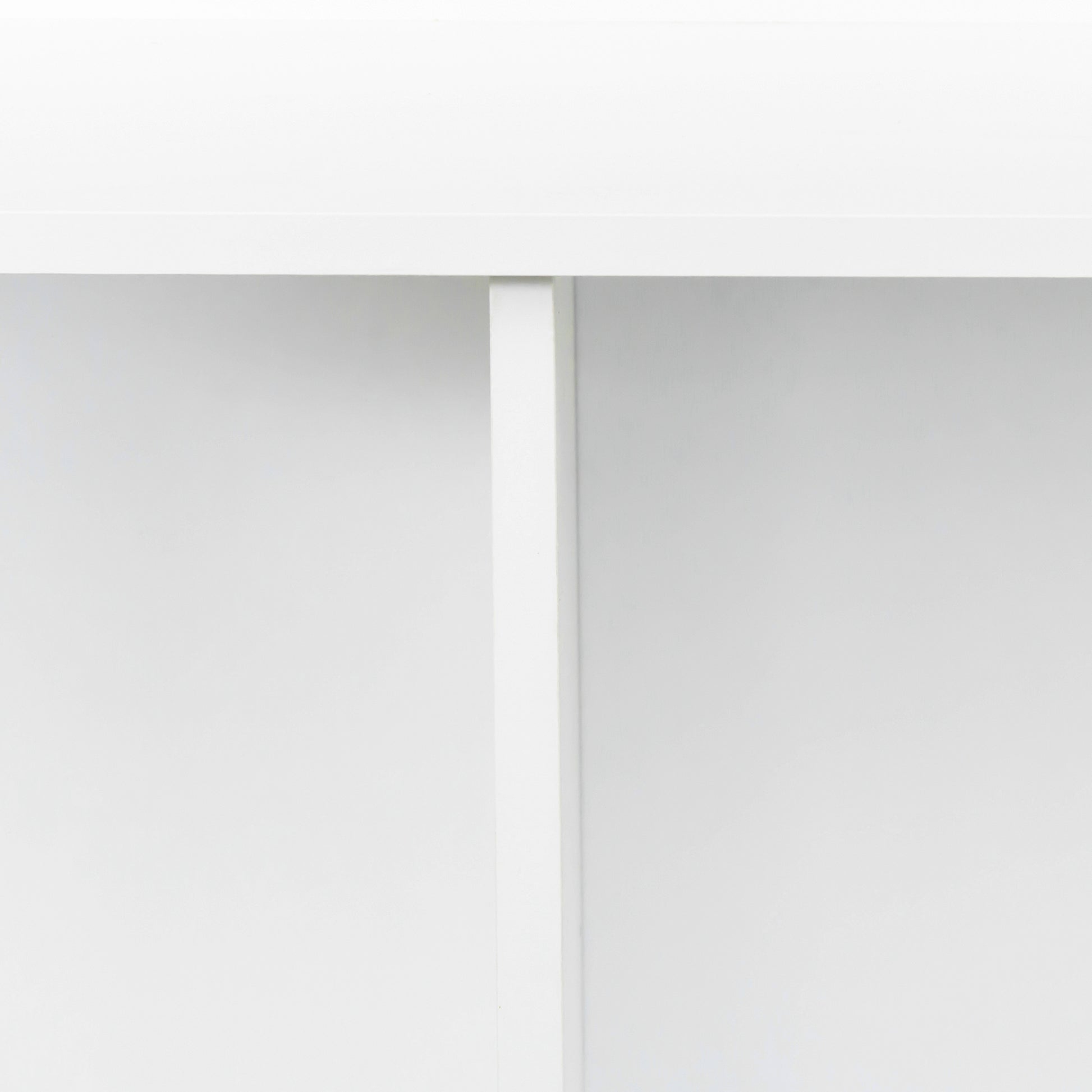 10 Shelf Bookcase White Mdf