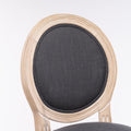 French Country Wooden Barstools With Upholstered Seatingdark Grey Set Of 2 Antique Dark Grey Fabric Solid Wood